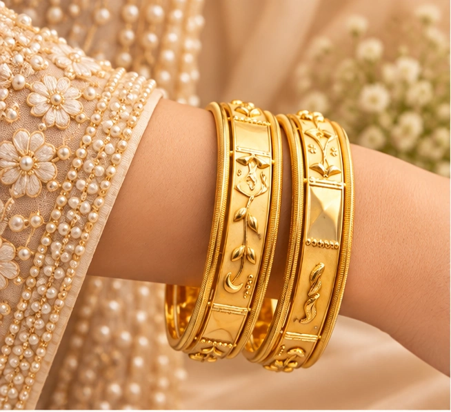 Classic Carved Kada Bangles