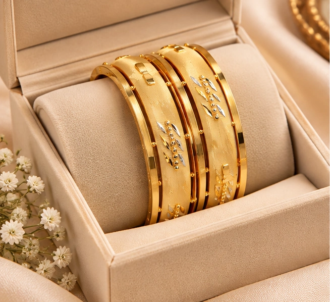 Engraved Panel Bangles - Image 4