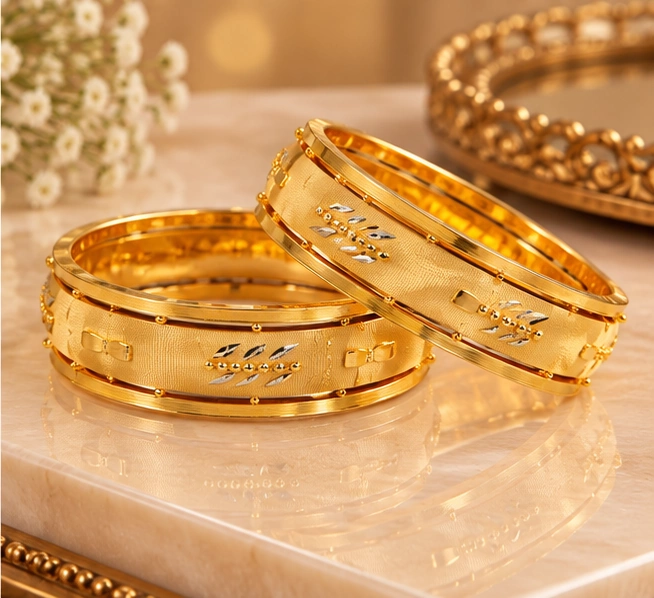 Engraved Panel Bangles - Image 2