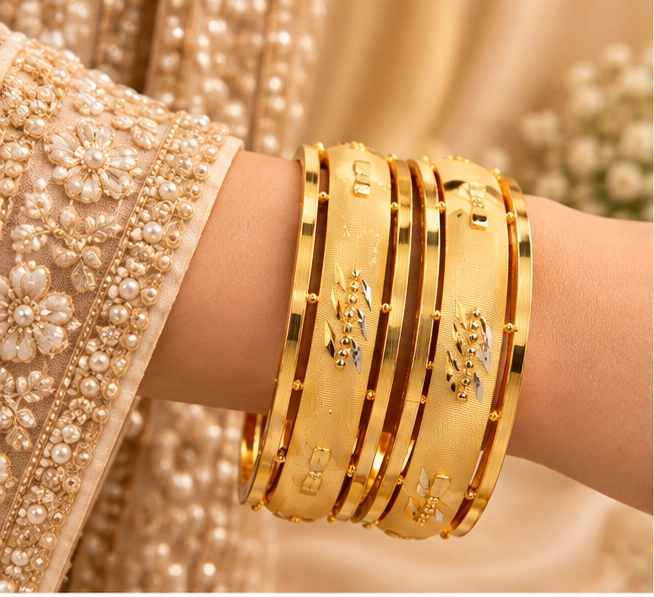 Engraved Panel Bangles