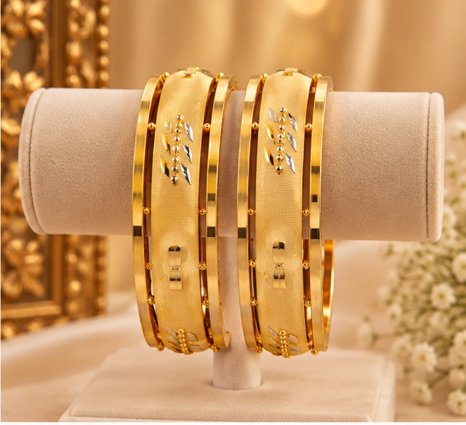 Engraved Panel Bangles - Image 3