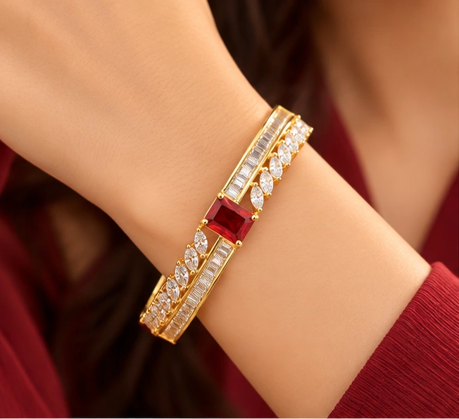 Crimson Line Bracelet