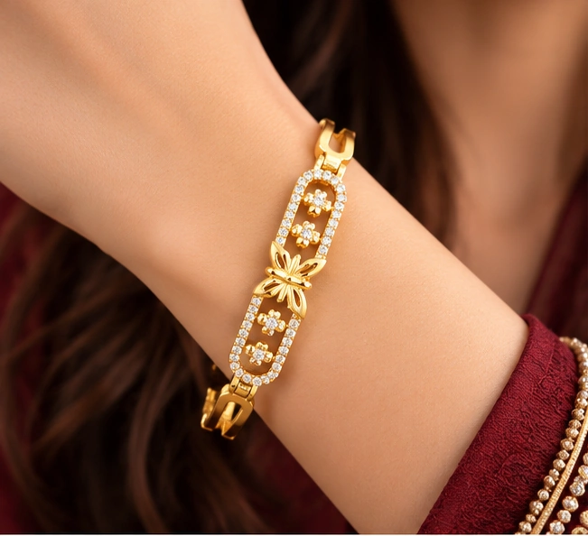 Floral Link Bracelet