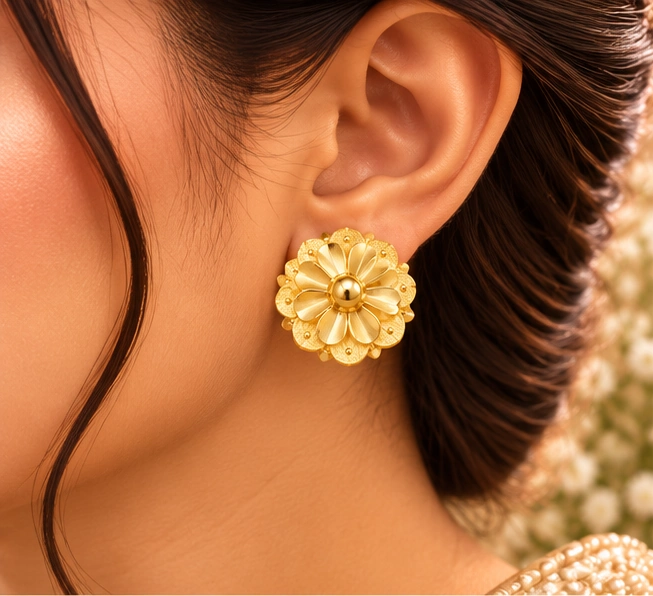 Petal Cluster Stud Earrings