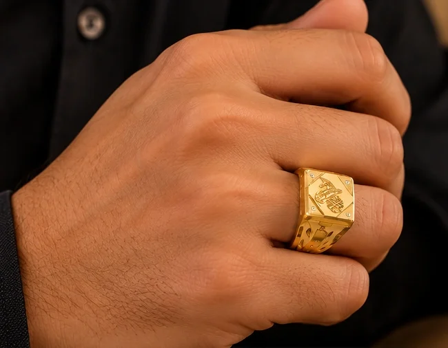 Crest Motif Ring