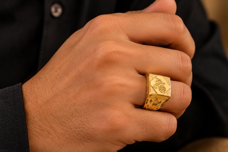 Crest Motif Ring