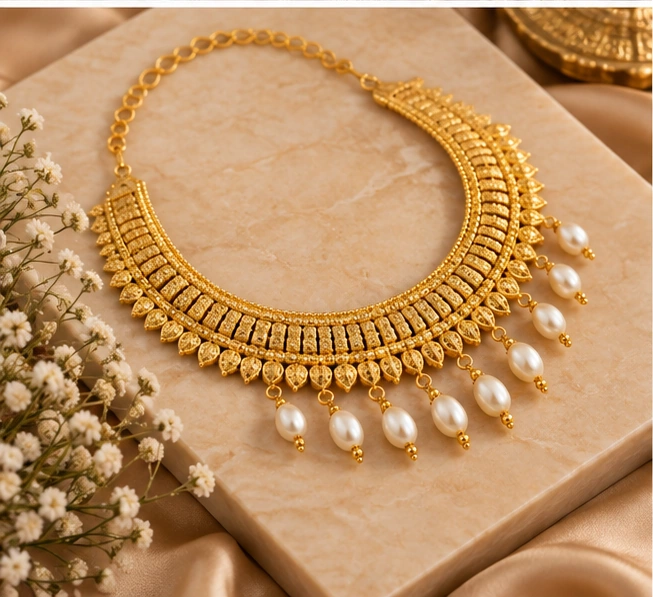 Ivory Fringe Choker Necklace