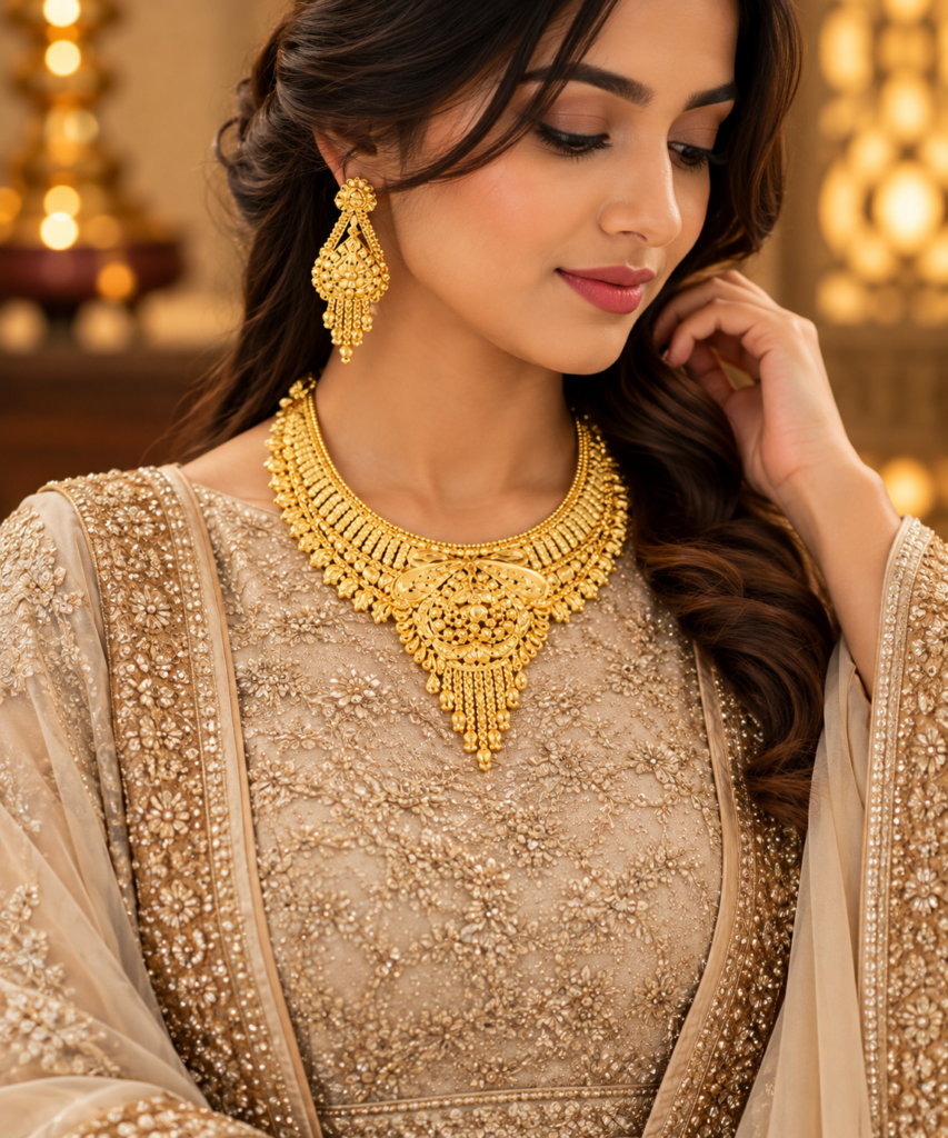 Royal Scallop Fringe Necklace
