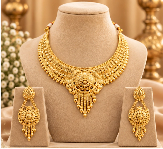 Noor Layered Collar Necklace - Image 4