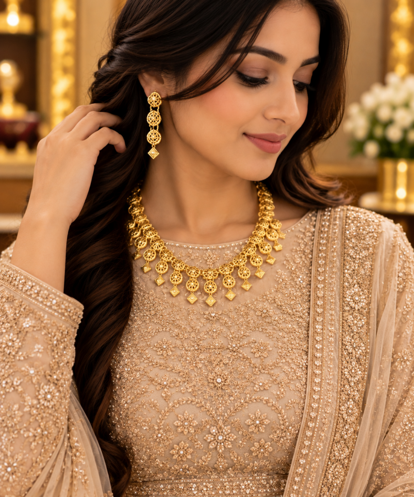 Petite Floral Collar Necklace