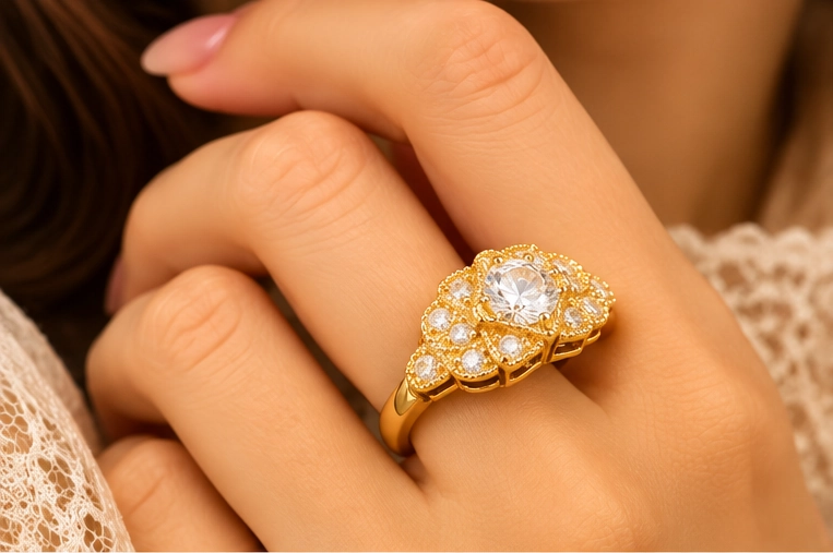 Floral Cluster Ring